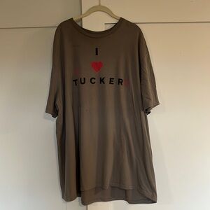 Used - Male/Female "I ❤️Truckers" dark grey T-shirt size 4X